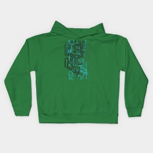 electronic circuit Kids Hoodie